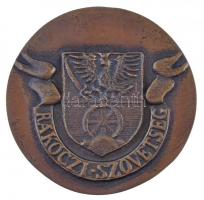 DN "II. Rákóczi Ferenc 1676-1735 / Rákóczi Szövetség" kétoldalas, öntött Br emlékérem (79m...