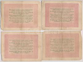 1848. 5Ft "Kossuth bankó" vörösesbarna nyomat (11x) egyiknél előlapi román szöveg ékezet h...