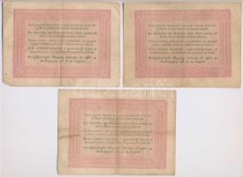 1848. 5Ft "Kossuth bankó" vörösesbarna nyomat (11x) egyiknél előlapi román szöveg ékezet h...