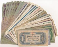27db-os vegyes magyar pengő bankjegy tétel, közte 1945. 50P T:III,III-