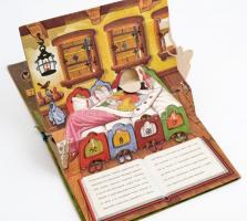 3 db mozgathatós mesekönyv, sérülésekkel, hiányokkal: Piroska és a farkas, Hófehérke, Csipkerózsika