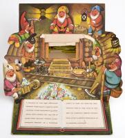 3 db mozgathatós mesekönyv, sérülésekkel, hiányokkal: Piroska és a farkas, Hófehérke, Csipkerózsika