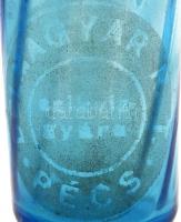 Délmagyar Szikvízgyár Pécs szódásüveg, m: 28 cm