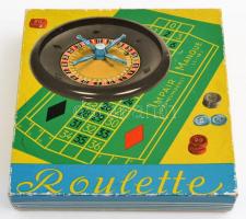 Retró komplett roulette játék, eredeti dobozában