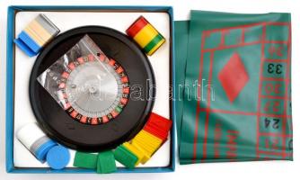 Retró komplett roulette játék, eredeti dobozában