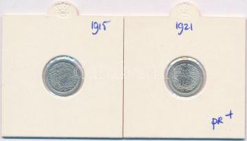 Hollandia 1915-1921. 10c (2x) Ag "I. Vilma" T:1-,2
Netherlands 1915-1921. 10 Cents (2x) A...