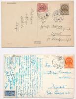 14 db főleg MODERN portózott képeslap 1942-63 között / 14 mostly modern postcards from 1942-1963