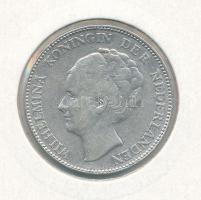 Hollandia 1924. 1G Ag I. Vilma T:2 Netherlands 1924. 1 Gulden Ag Wilhelmina I C:XF