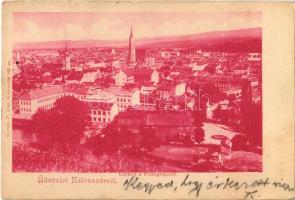 1900 Kolozsvár, Cluj; Fellegvár. Kováts P. fiai kiadása / castle hill (apró szakadások / tiny tears)