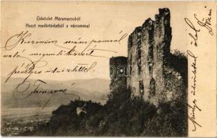 1905 Huszt, Chust, Khust (Máramaros); várrom / castle ruins
