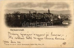 1900 Nagyszeben, Hermannstadt, Sibiu; Carl F. Jickeli kiadása