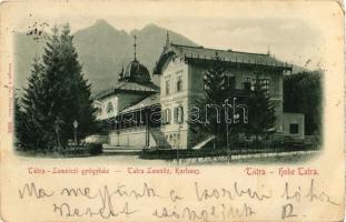 1898 Tátralomnic, Tatranská Lomnica; gyógyház / Kurhaus / spa hotel (EK)