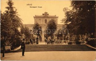 1913 Arad, Baross parki kioszk, Mihályi Gyula cukrászdája és büféje / kiosk, confectionery and buffet
