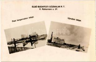 Budapest, az Első Budapesti Gőzmalom Rt. malmai (Pesti hengermalom telep, Újmalom telepe); Rothermere u. 27. Klösz György és fia