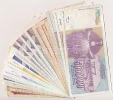 Jugoszlávia 1955-1993. 20 db-os vegyes bankjegy tétel T:II-III- Yugoslavia 1955-1993. 20pcs of vario...