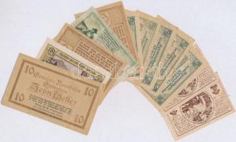 Ausztria 1920-1921. 13db-os vegyes szükségpénz tétel T:II,III Austria 1920-1921. 13pcs of various necessity notes C:XF,F