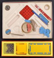 2 db régi fém építőjáték, hiányos, sérült