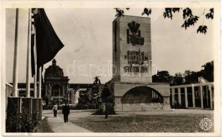 1942 Budapest, Nemzetközi Vásár, "Egység, fegyelem, munka, győzelem". So. Stpl (EB)