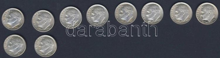 USA 1964. 10c "Roosevelt" (10x) T:2,3