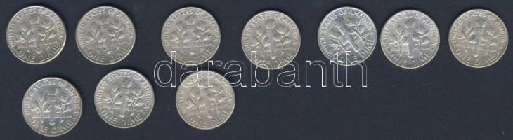 USA 1964. 10c "Roosevelt" (10x) T:2,3