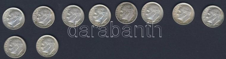 USA 1964. 10c "Roosevelt" (10x) T:2,3