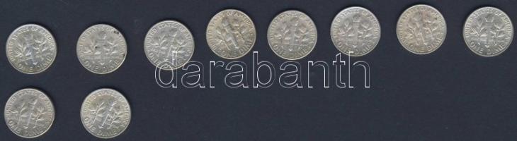 USA 1964. 10c "Roosevelt" (10x) T:2,3