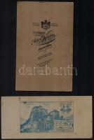 cca 1900 Családi portrék, csoportképek, 5 db keményhátú fotó különböző műtermekből (Budapest, Kufste...