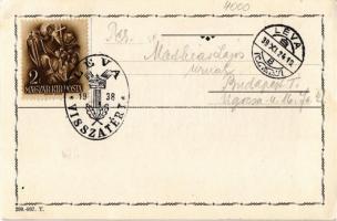 Magyar Hiszekegy. / Hungarian irredenta art postcard. Art Nouveau  "1938 Léva visszatért" ...