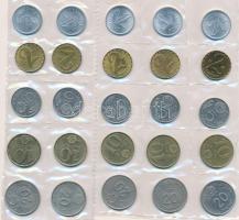 1989. 1Ft (10x) + 2Ft (10x) + 5Ft (10x) + 10Ft (10x) + 20Ft (10x) + 10f (2x) + 50f T:1