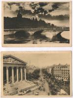 55 db RÉGI francia városképes lap: Párizs / 55 pre-1945 French town-view postcards: Paris