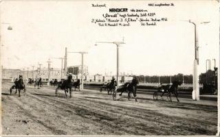 1942 Budapest VII. Lóversenypálya, Handicap 2100m, Schäffer udv. fényképész photo