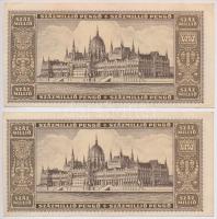 1946. 100.000.000P (2x) sorszámkövetők T:II