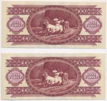 1984. 100Ft (2x) sorszámkövetők T:I,I- 
Adamo F35