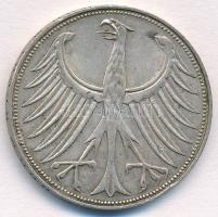 NSZK 1969D 5M Ag T:2 
FRG 1969D 5 Mark Ag C:XF
Krause KM#112.1