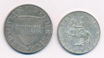 Ausztria 1957. 10Sch Ag + 1961. 5Sch Ag T:2 patina
Austria 1957. 10 Schilling Ag + 1961. 5 Schillin...