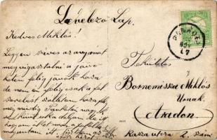 1911 Apatelek, Mokra, Mocrea; szőlőtelep pincéje, szüret közben Unterstein Péter kádár hordójával / ...