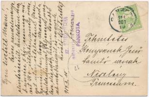 1914 Pankota, Pancota; Szatmári Szabó István méhészete. Hátoldalon reklámmal / beekeeping, beehives,...