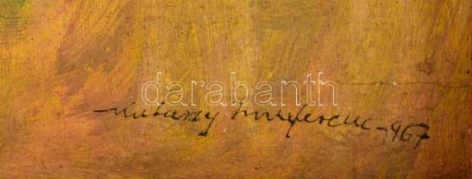 Kutassy Imre Ferenc (1897-1984): Önportré. Olaj, falemez, jelzett, keretben, 50×41 cm