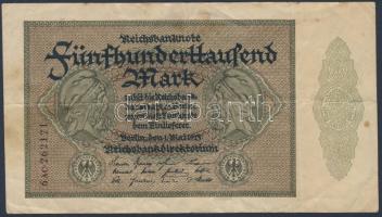 Német Birodalom/Weimari Köztársaság 1923. 500.000M T:III+