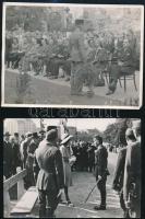 Tiszavölgyi József (1909-?) budapesti fotóriporter hagyatékából 13 db vintage fotó katonákról, többsége jelzett, 6x9 cm és 13x18 cm között