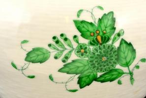 Herendi Apponyi mintás rózsás doboz, kézzel festett, jelzett, apró kopásnyomokkal, m:16 cm