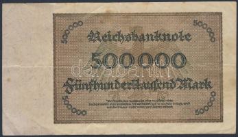 Német Birodalom/Weimari Köztársaság 1923. 500.000M T:III+