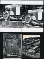 Rákosi Mátyásról (1892-1971) különféle időpontokban és változó helyszíneken készített 13 db vintage ...