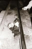 1989. február 18. Bombarobbanás után egy metrókocsi belseje, helyszínelő felvételek, 19 db szabadon ...