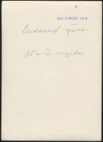 cca 1935 Kinszki Imre (1901-1945) budapesti fotóművész pecséttel jelzett vintage fotója lendamaszt s...