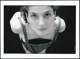 cca 1990 Maurer: Teaszedő kosár, 4 db feliratozott vintage fotó, 24x18 cm