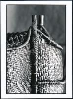 cca 1990 Maurer: Teaszedő kosár, 4 db feliratozott vintage fotó, 24x18 cm