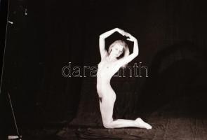 cca 1982 A női test szépsége, szolidan erotikus felvételek, 13 db vintage negatív + 3 db mai nagyítá...