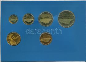 Hollandia 1987. 5c-2 1/2G (5xklf) + "Utrecht" emlékérem forgalmi sor karton dísztokban T:1...