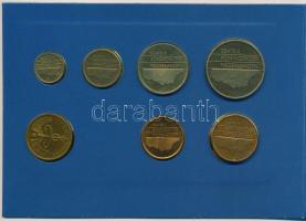Hollandia 1988. 5c-5G (6xklf) + "Groningen" emlékérem forgalmi sor karton dísztokban T:1
...